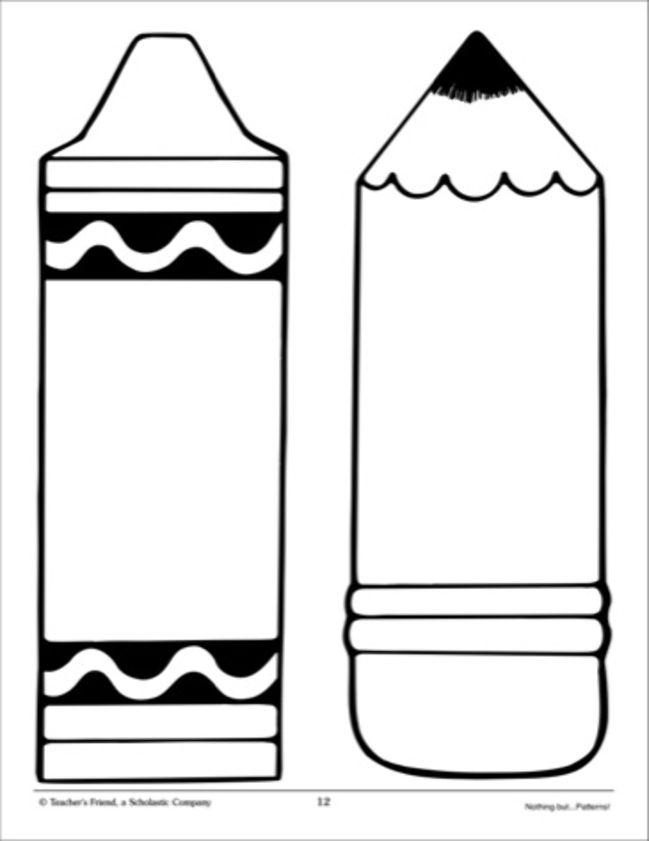 Printable Blank Crayon Template