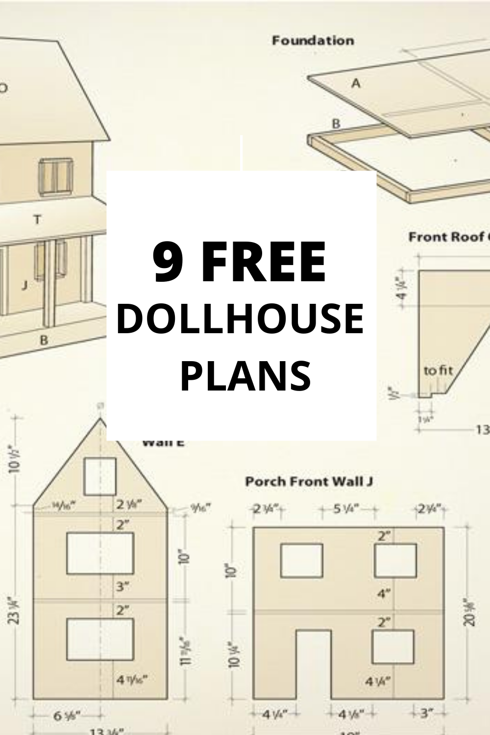 Printable Diy Dollhouse Plans