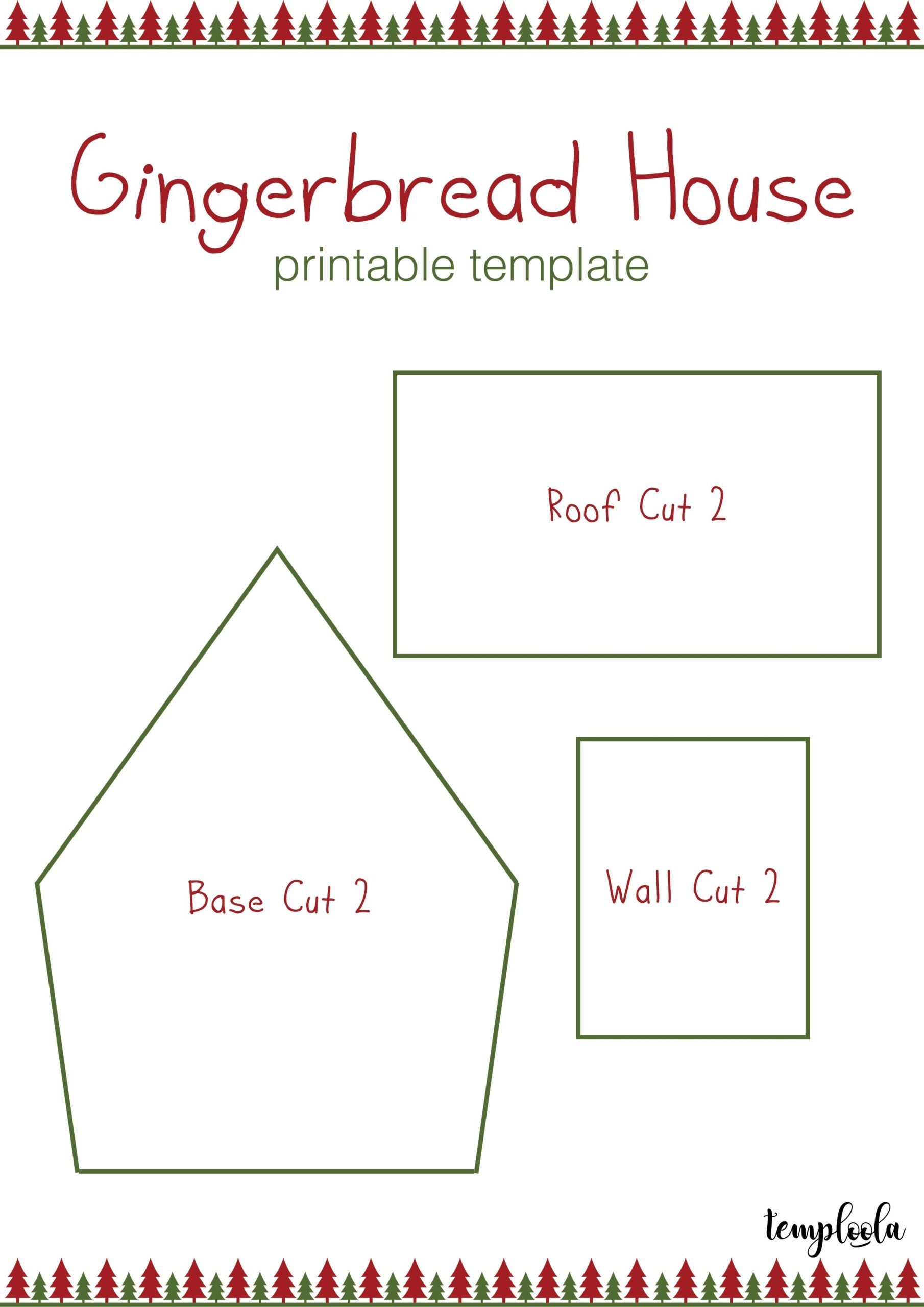Printable Gingerbread House Patterns