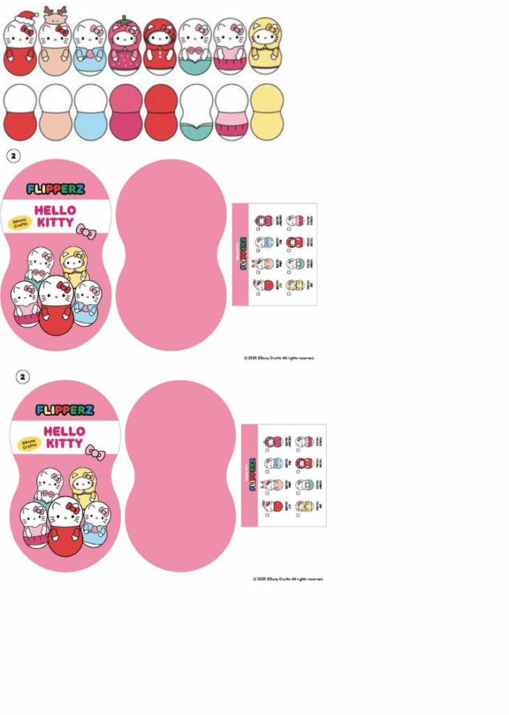 Printable Sanrio Blind Bag Template Printable New Year Banners