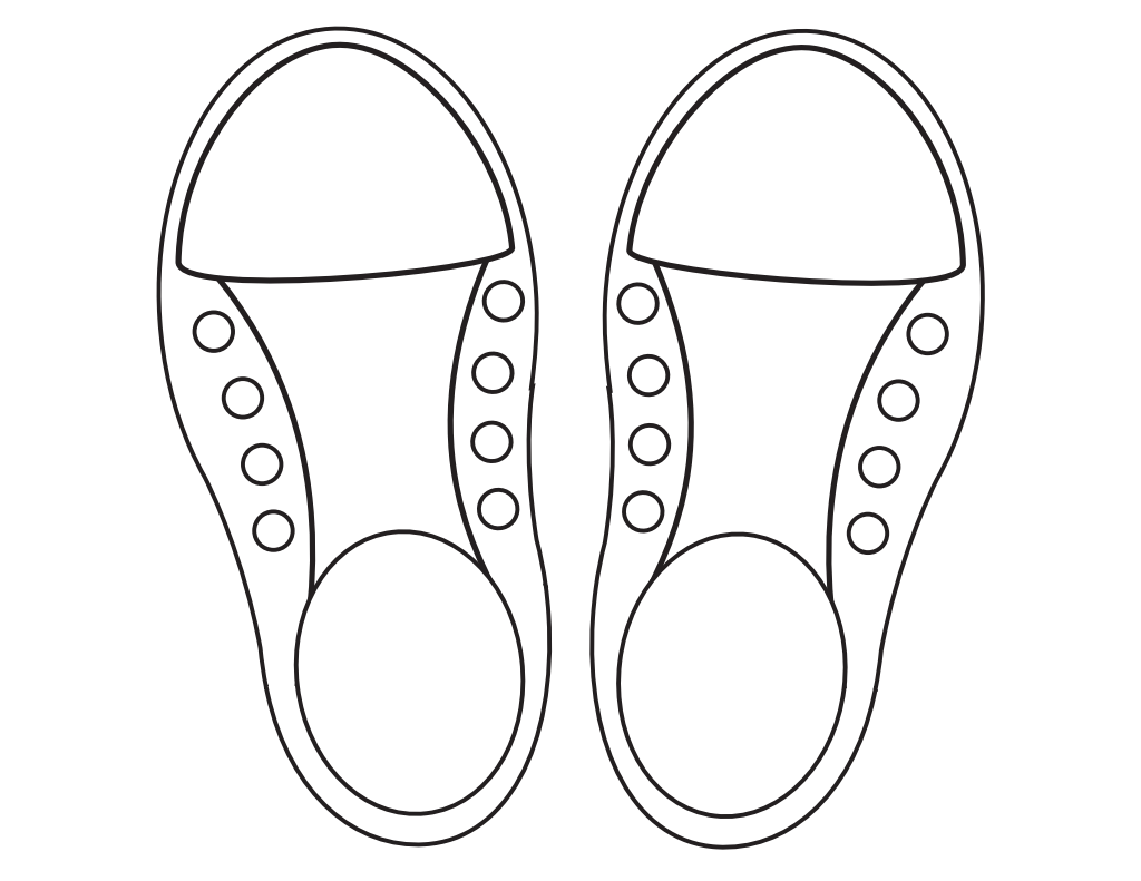 Printable Shoe Template Printable New Year Banners