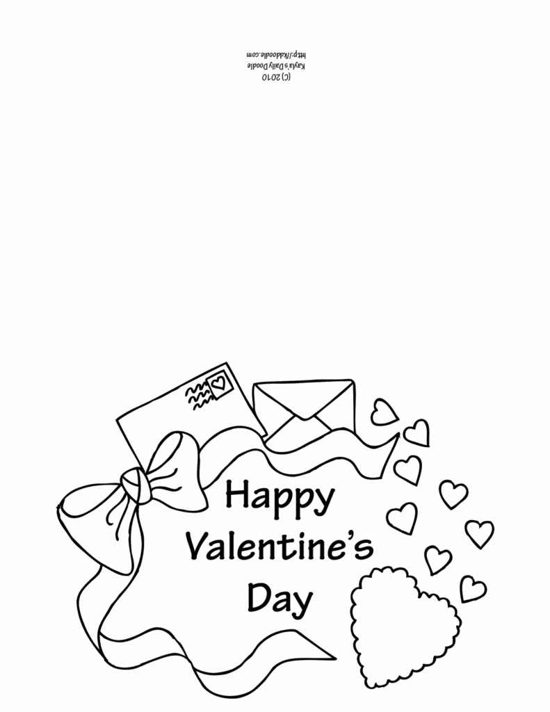 Printable Valentine Cards To Color Pdf