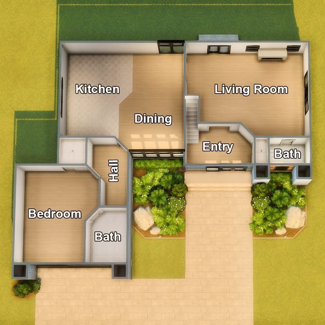 Sims 4 House Building Sims 4 House Plans House Floor Plans Casas The 
