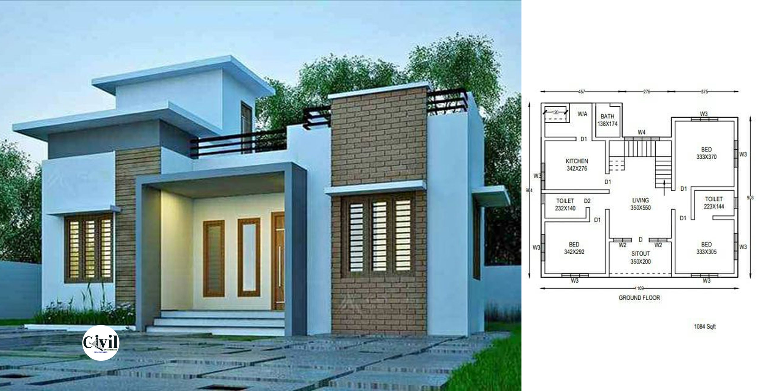 Single Floor House Design Plan Floor Roma