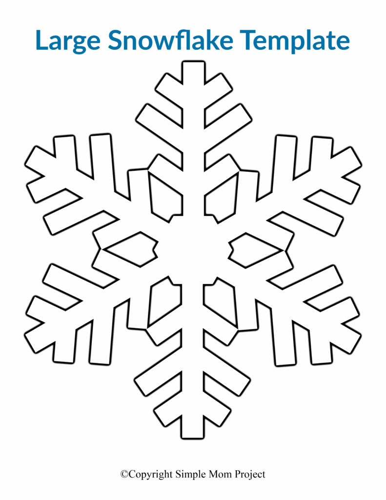 Snowflake Template Printable Free