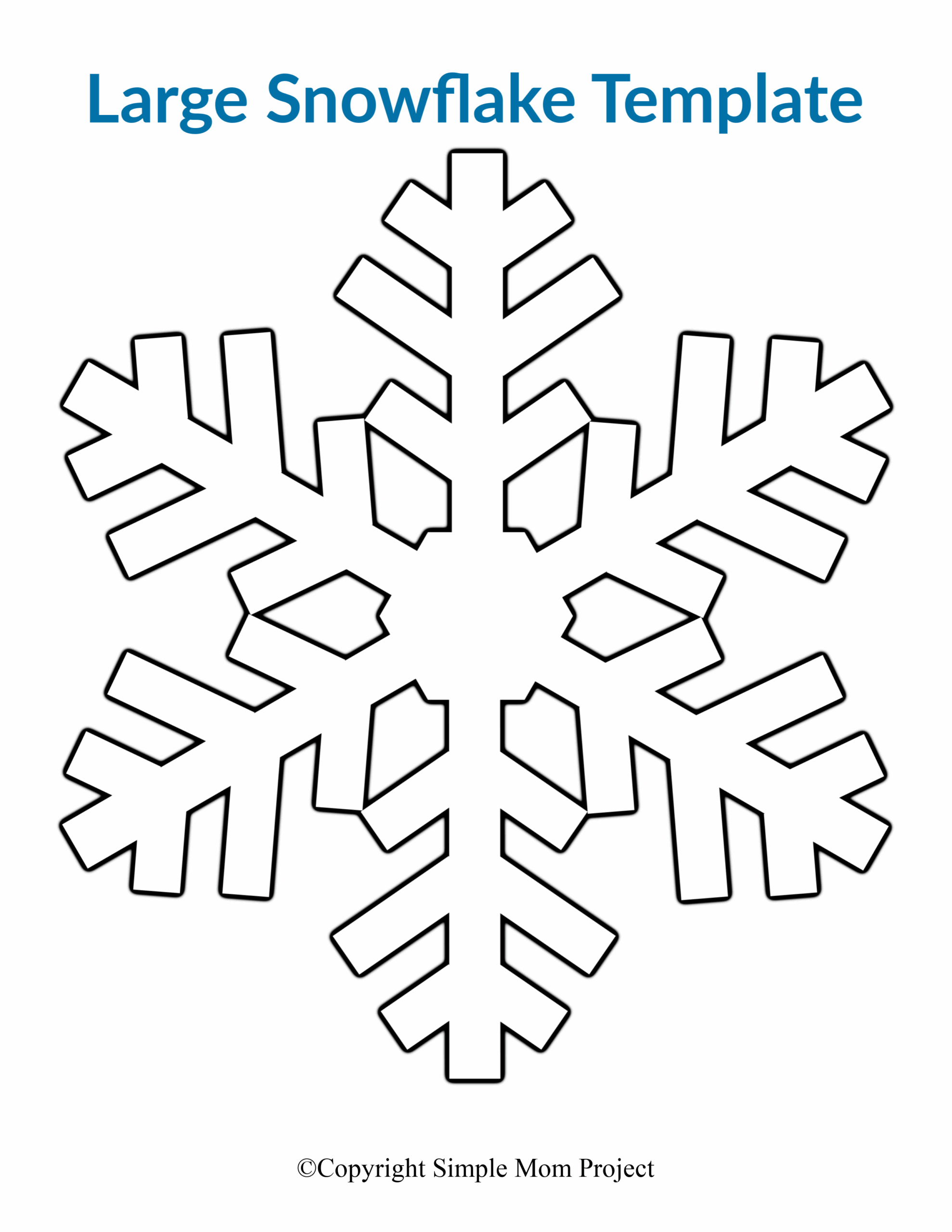 Snowflake Template Printable Free