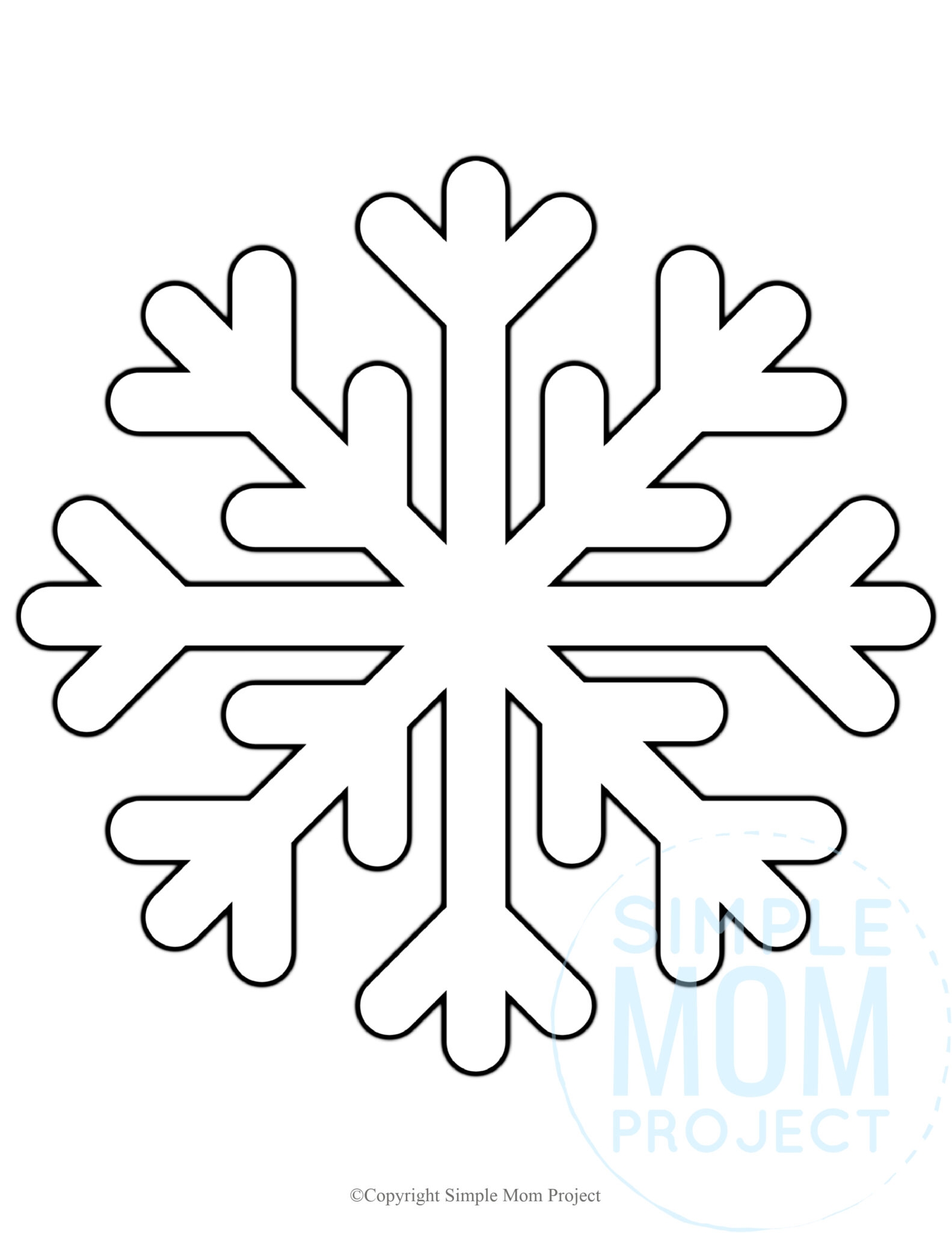 Snowflake Template Printable Free