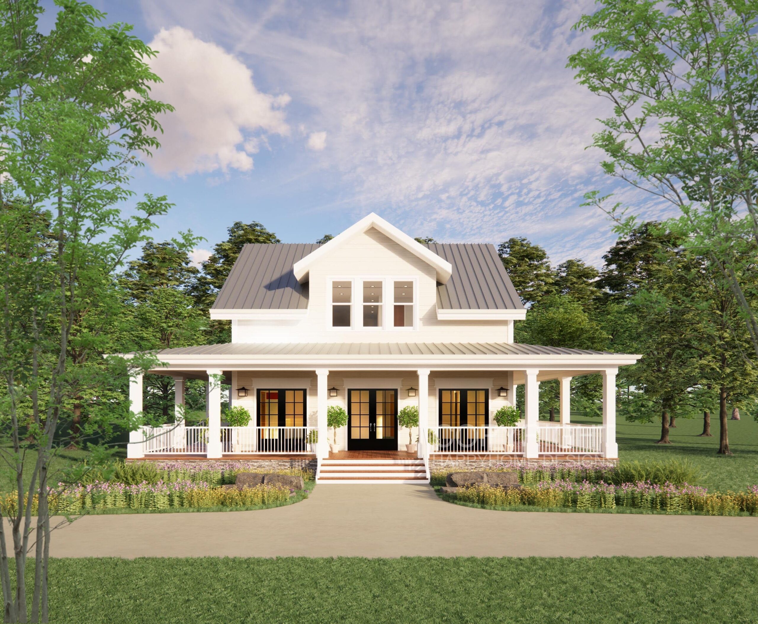 The Cottage Farmhouse Plan 3 Bed 3 5 Bath 51 39 x48 39 Custom House Plans