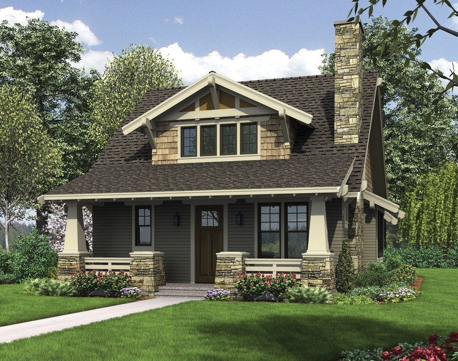 The Morris A Gorgeous Craftsman Bungalow Design With Loft