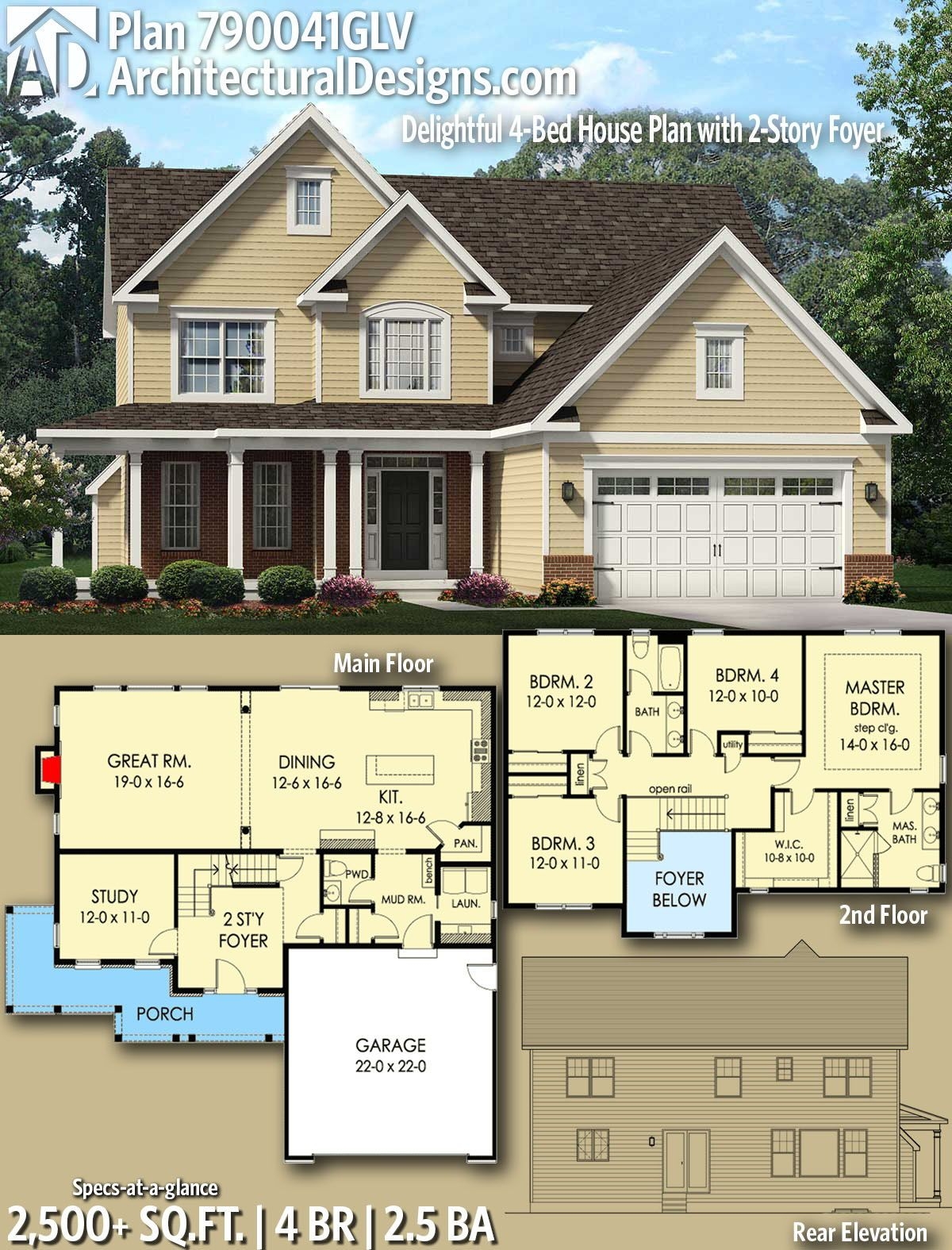 Two Storey Four Bedroom House Plans