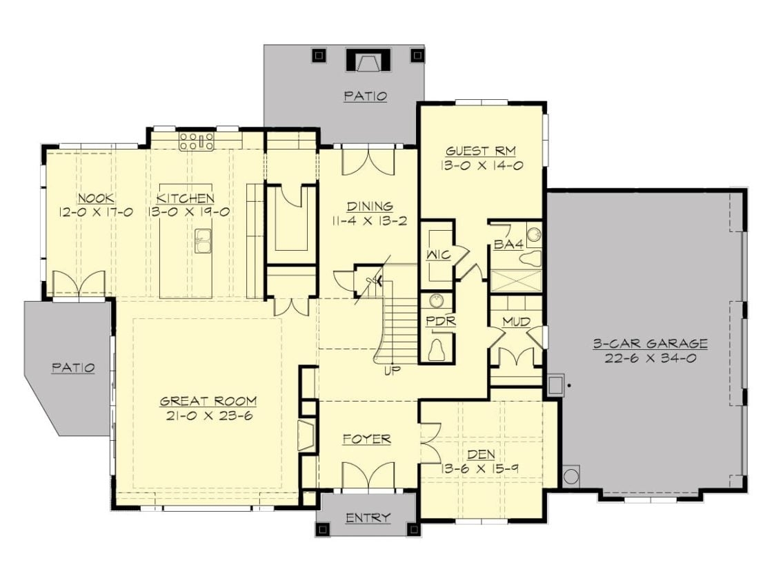Two Story 5 Bedroom Meydenbauer Home Floor Plan 