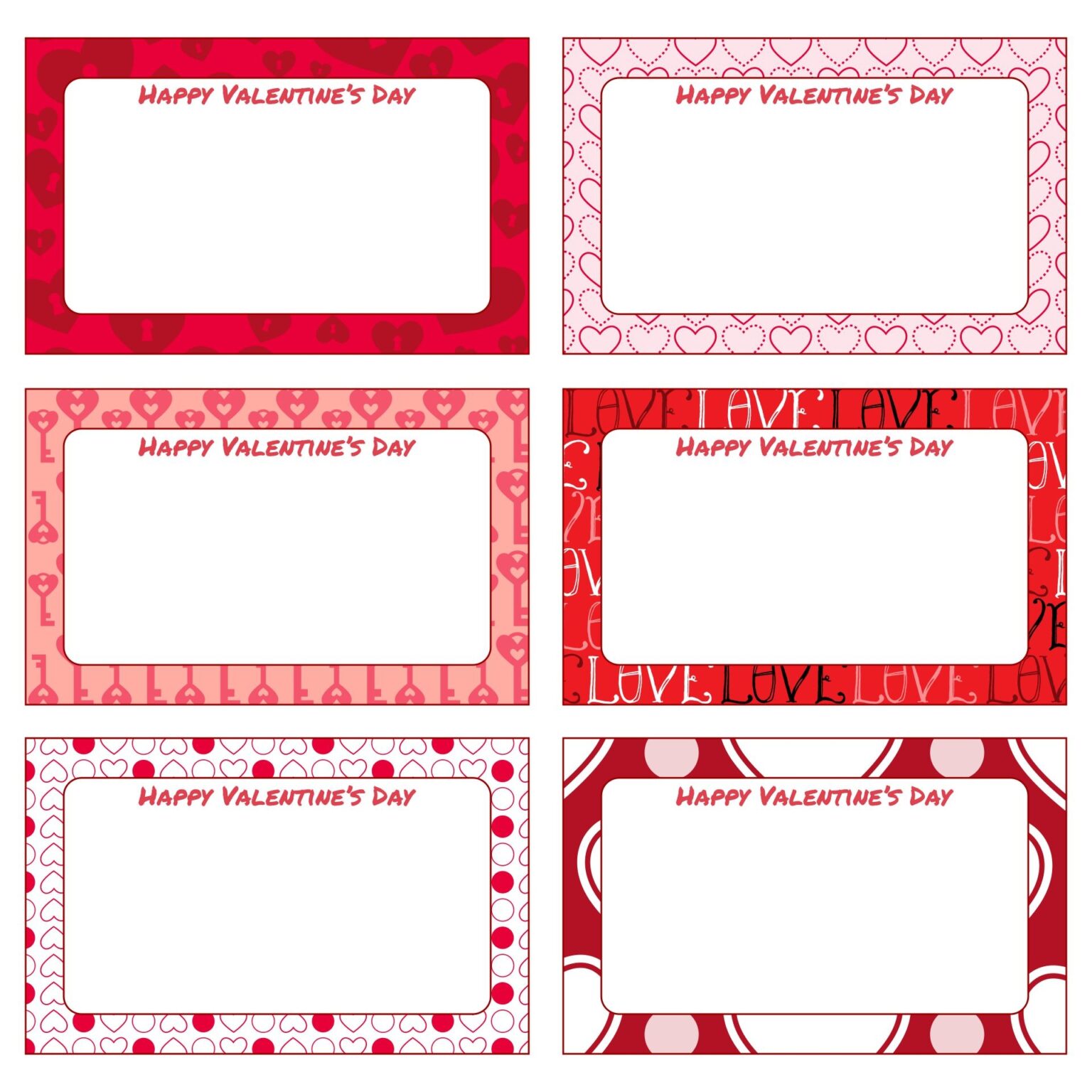 Template Free Printable Valentine Tags We Love Printables