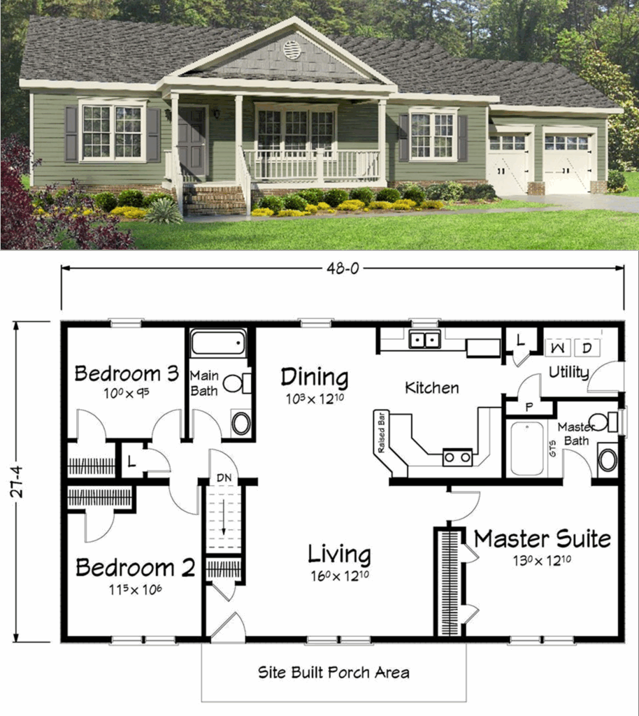 What Do You Think Of This Ranch Style Home Ranch Style House Plans
