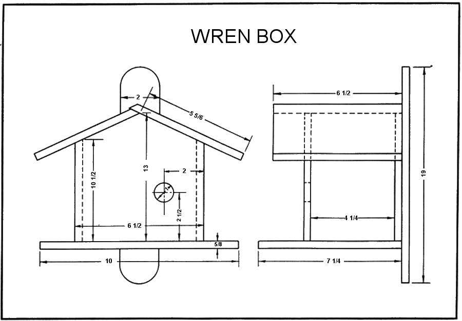 Wren Bird House Plans CraftyBirds