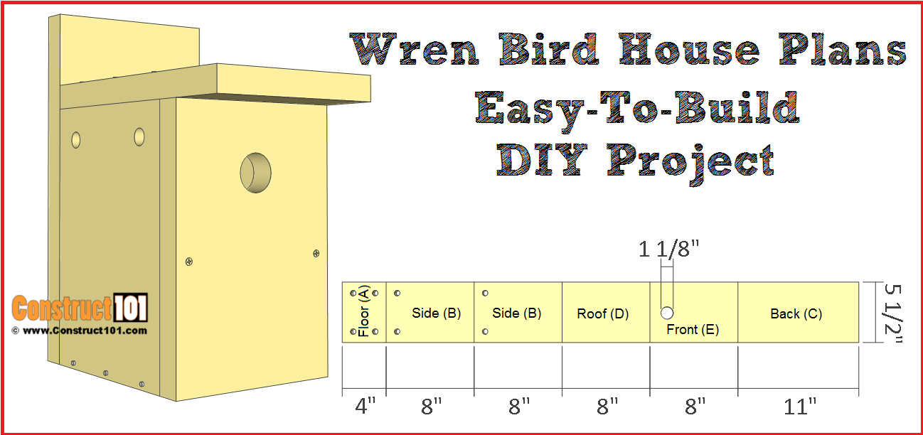 Wren House Free Birdhouse Plans Pdf Bmp alley