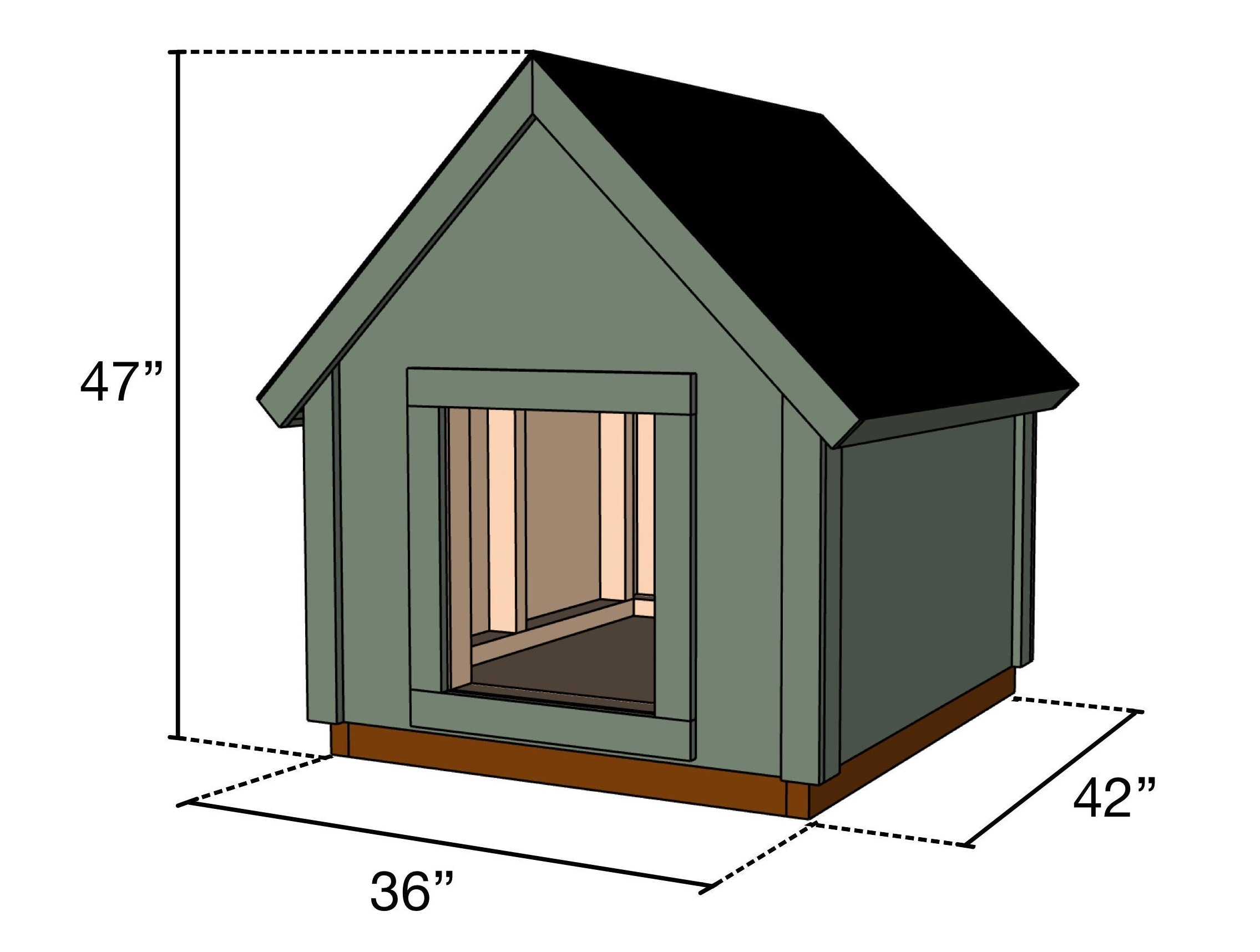 X Large Dog House Plans Dog House Plans Free DIY Projects