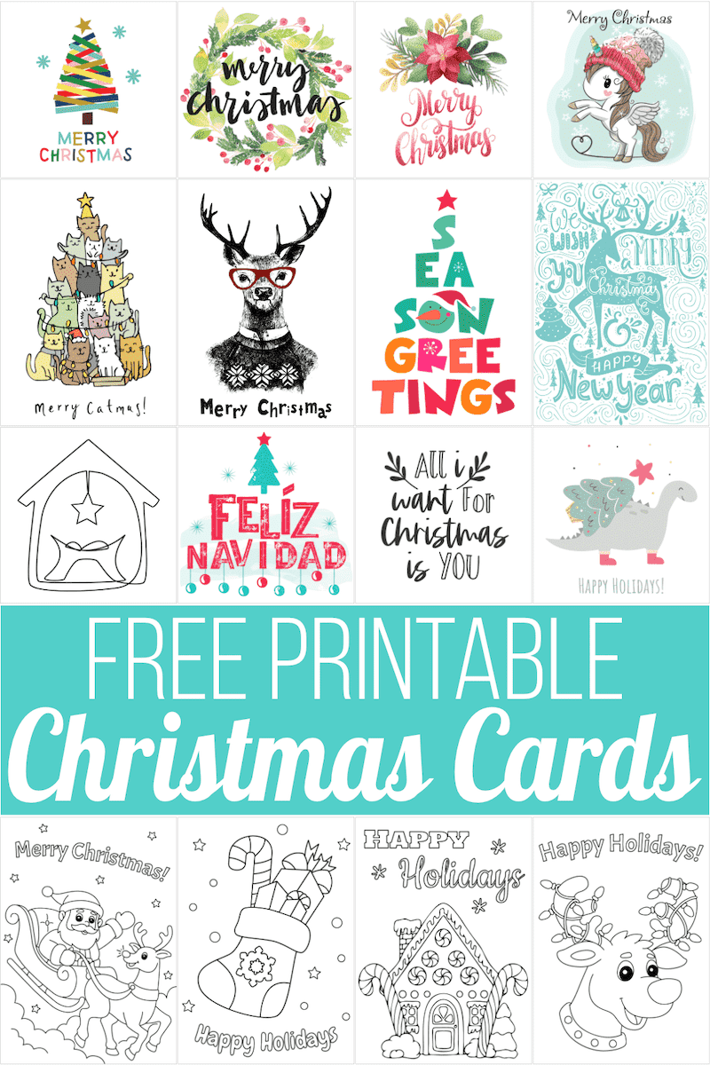 160 Free Printable Christmas Cards For 2026