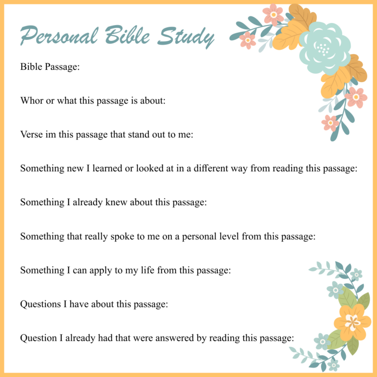 Printable Bible Study Lessons For Women - We Love Printables