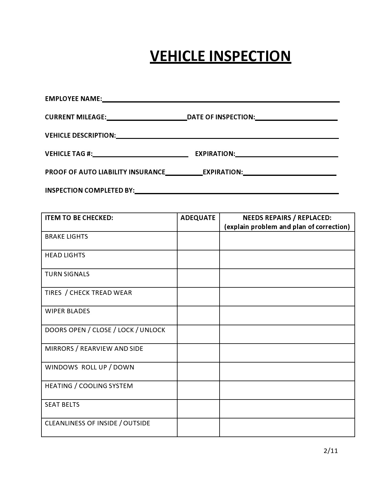 250 Multi Point Automotive Vehicle Inspection Generic 2 Part Forms Worksheets Library 250 Multi Point Automotive Vehicle Inspection Generic 2 Part Forms Worksheets Library