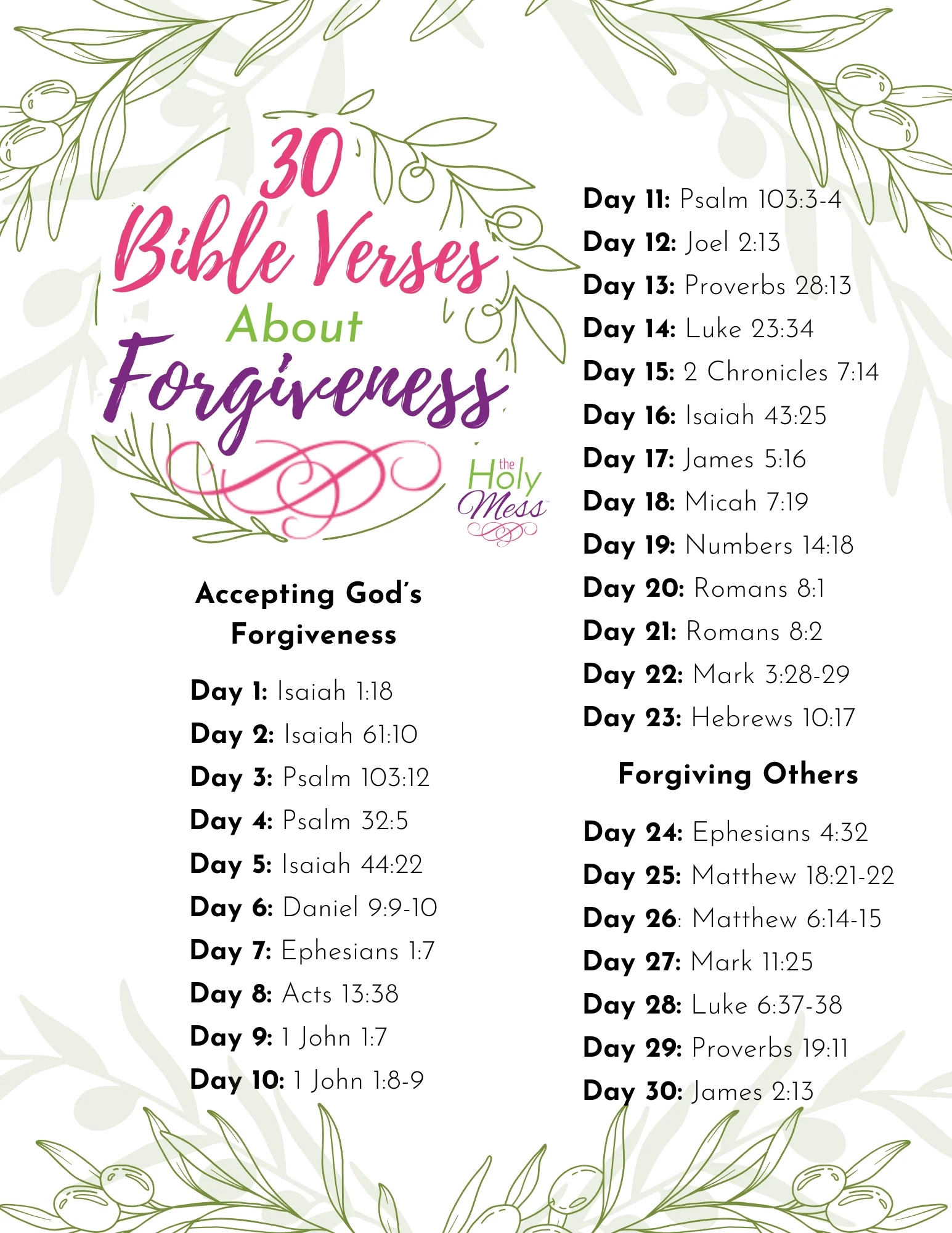 30 Healing Bible Verses On Forgiveness And Reconciliation