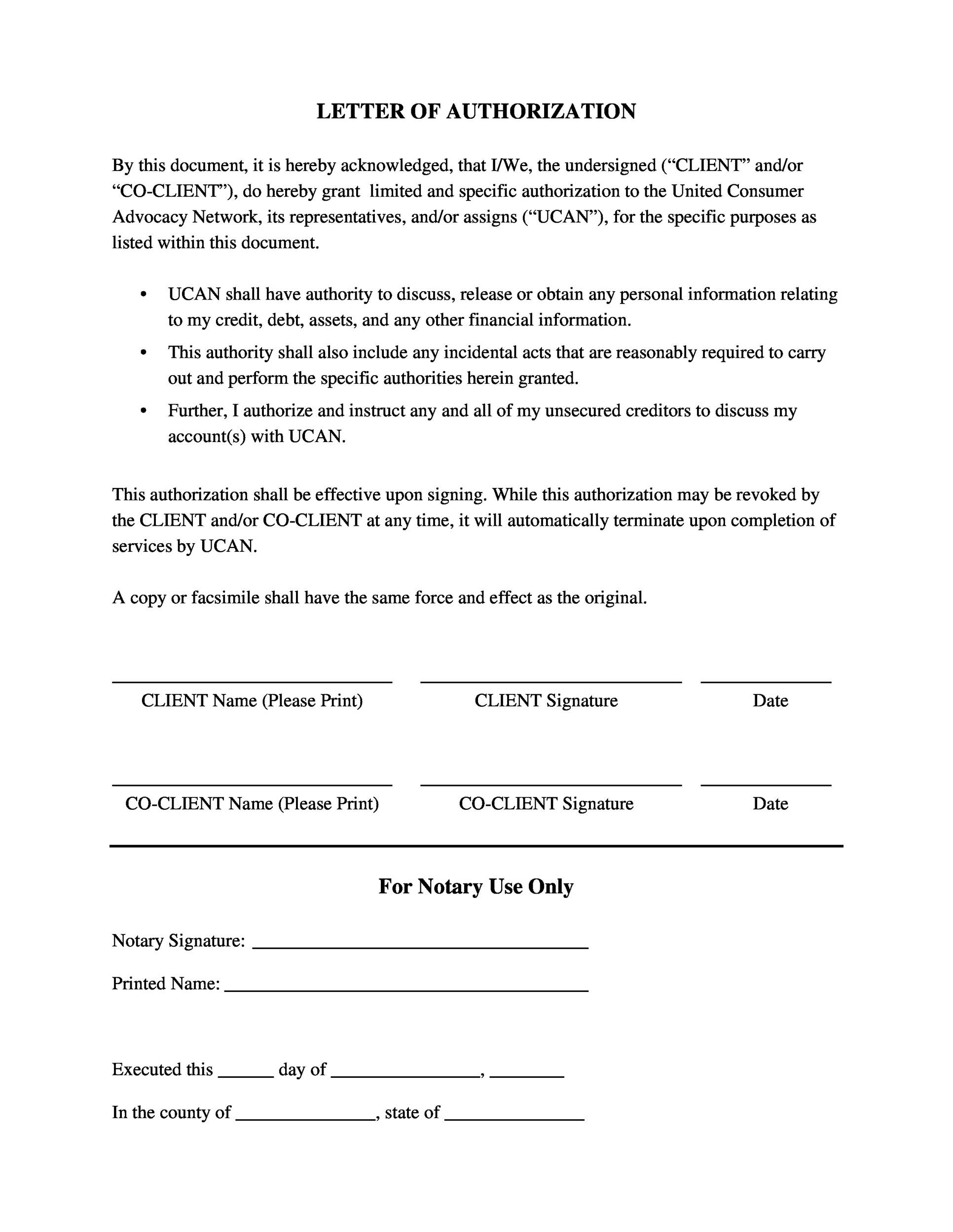 30 Professional Notarized Letter Templates TemplateLab