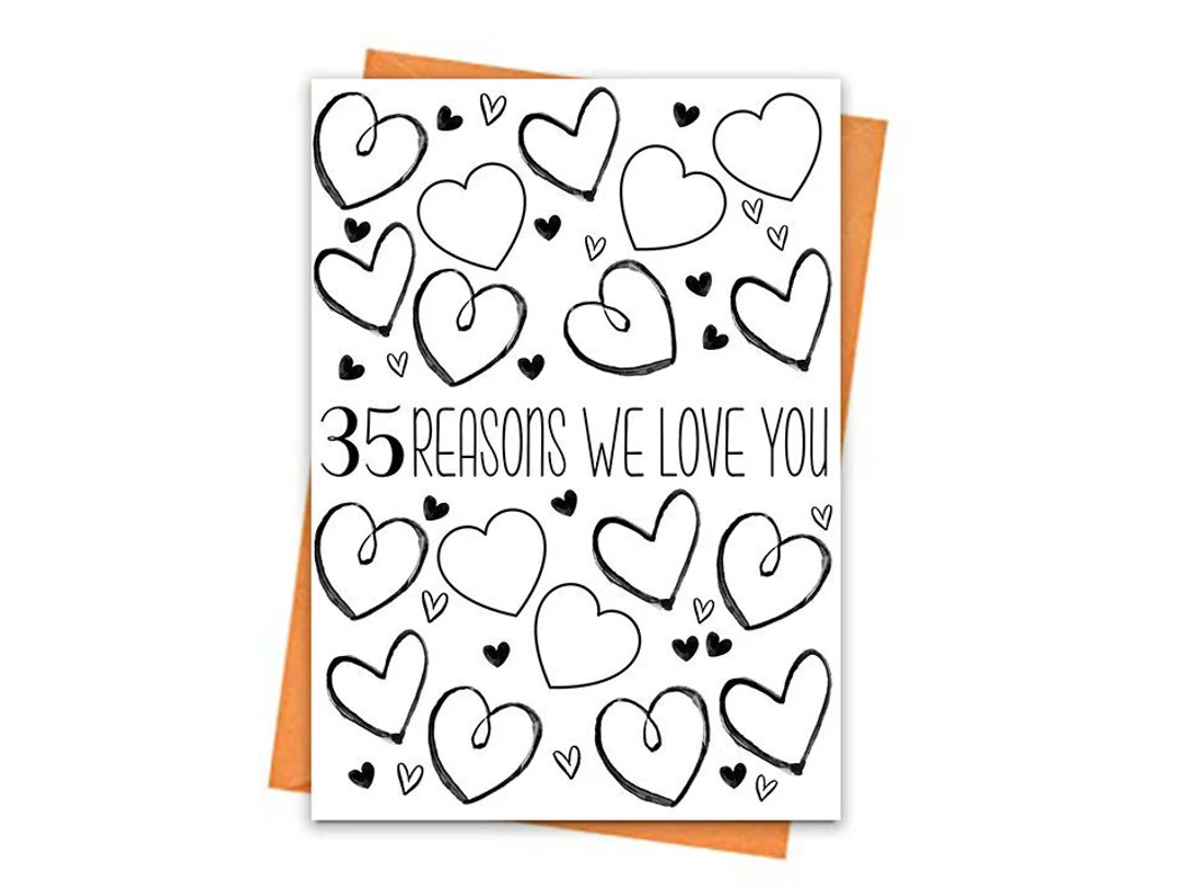 35th Birthday Card Printable Birthday Card 35th Birthday Printables Greeting Card Printables 35 Reasons We Love You Birthday Card Files Etsy 35th Birthday Card Printable Birthday Card 35th Birthday Printables Greeting Card Printables 35 Reasons We Love You Birthday Card Files Etsy