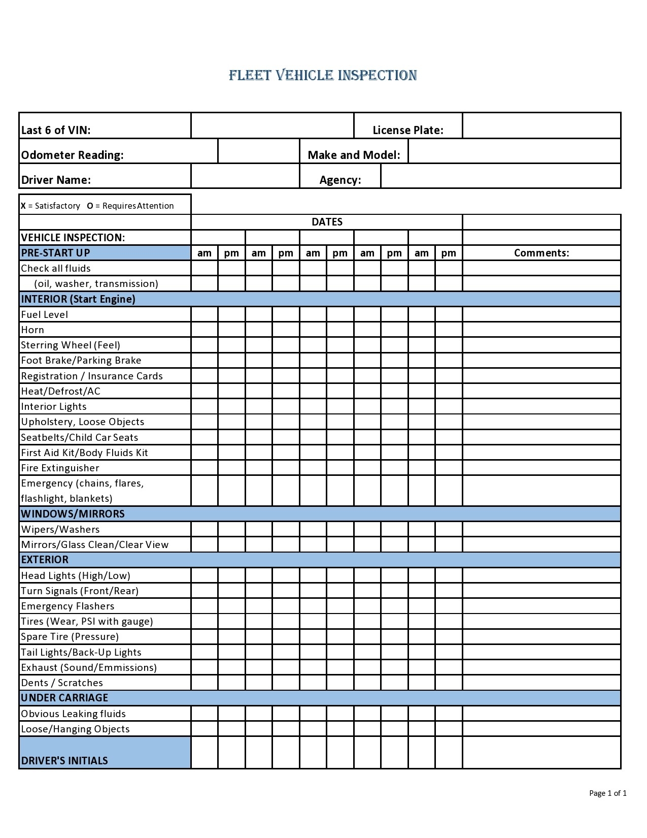 39 Best Vehicle Inspection Forms Lyft Uber Etc TemplateLab 39 Best Vehicle Inspection Forms Lyft Uber Etc TemplateLab