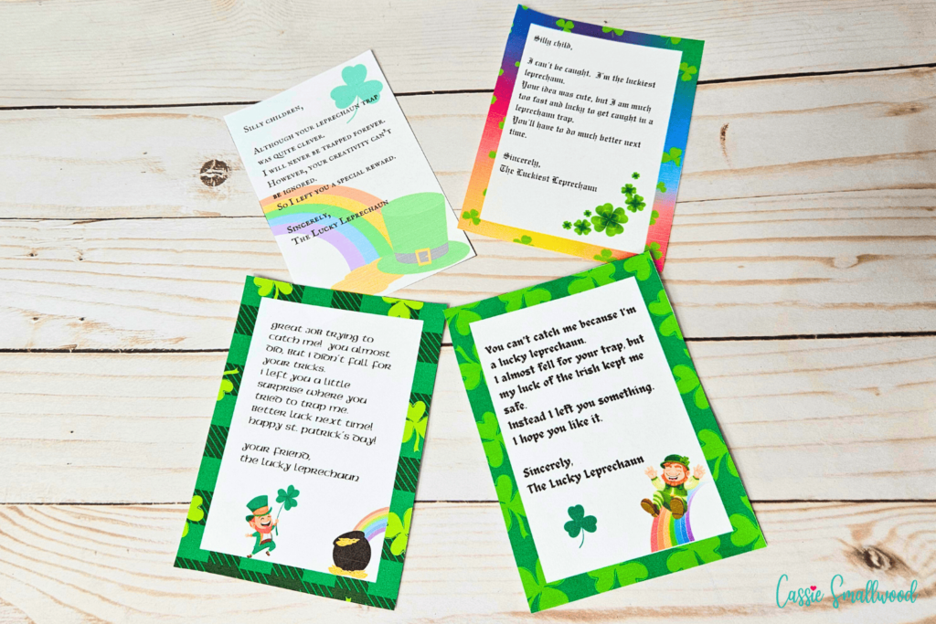 4 Funny Free Printable Leprechaun Letters And Notes Cassie Smallwood