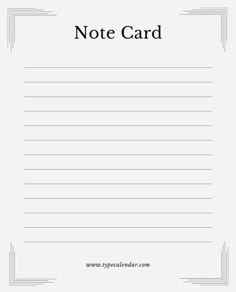 42 Free Printable Note Card Templates Word PDF