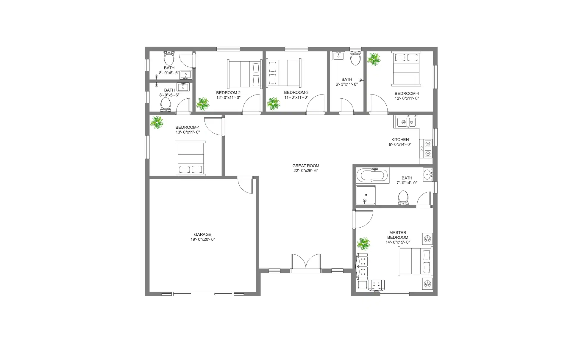 5 Bedroom House Plan
