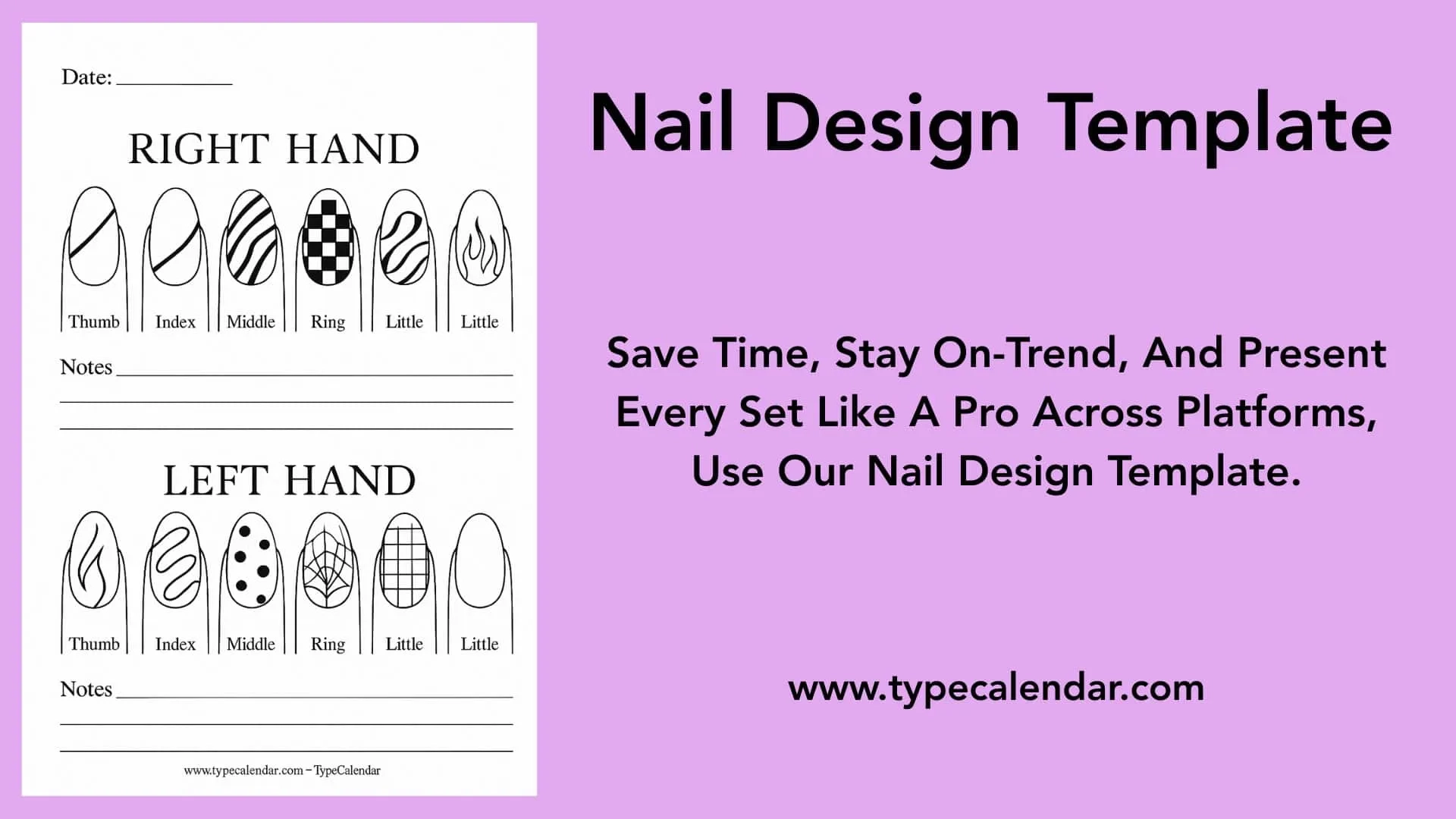 51 Free Printable Nail Design Templates PDF