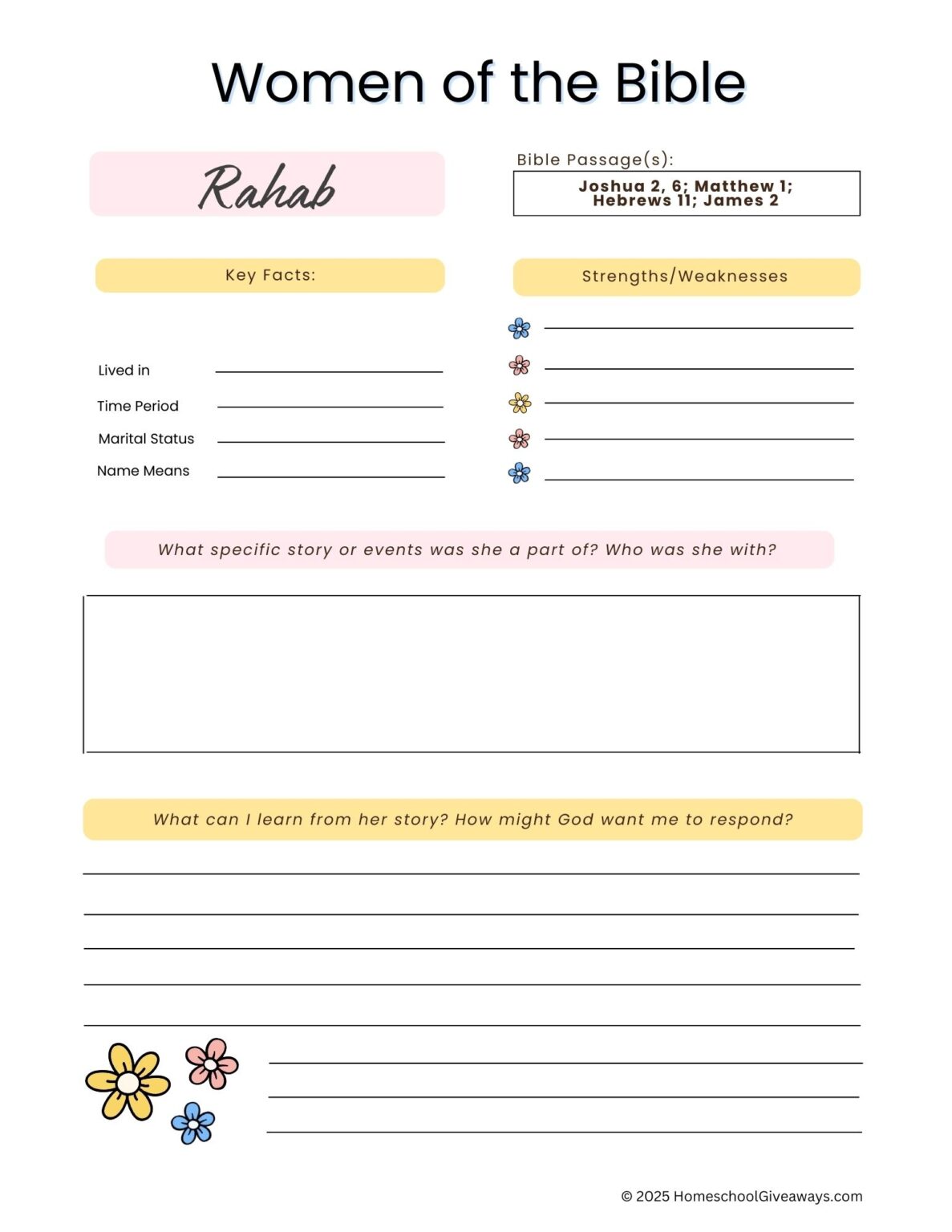 Printable Bible Study For Women - We Love Printables