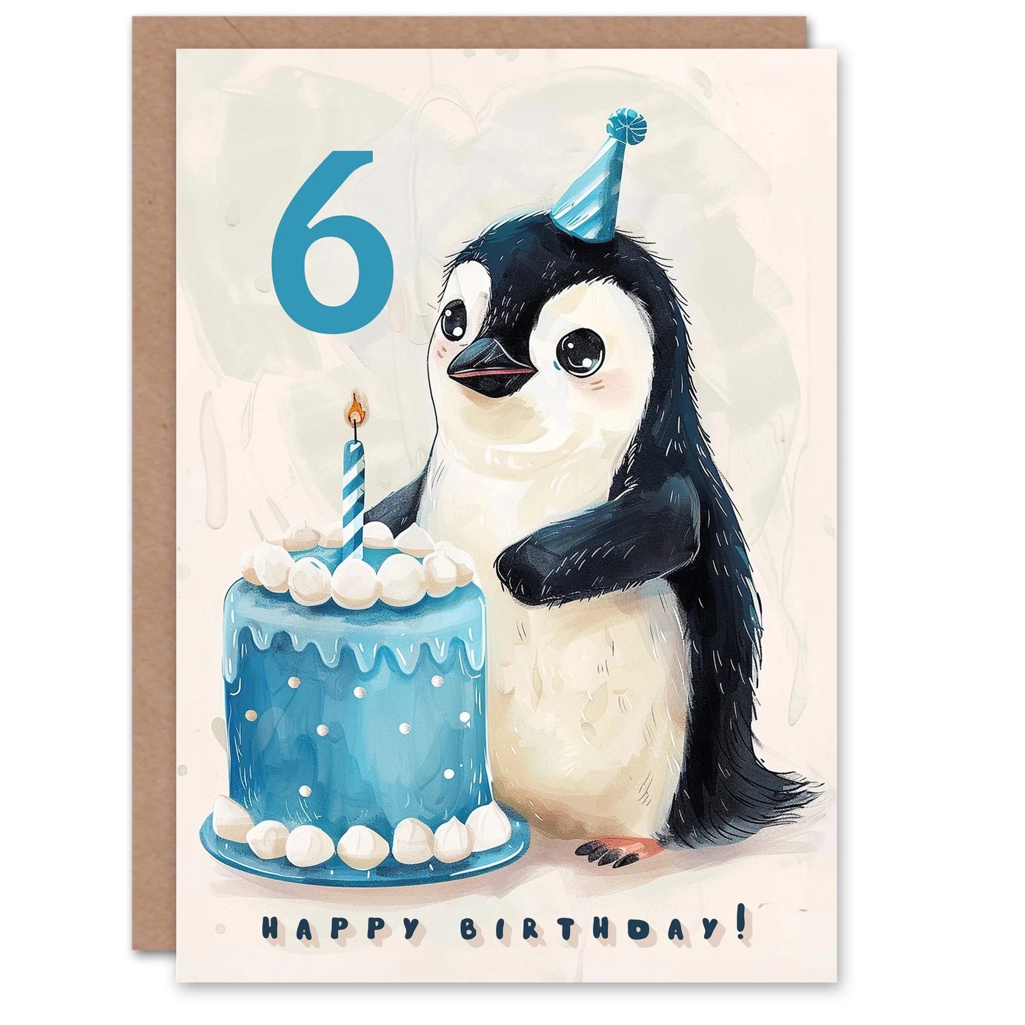6th Birthday Card Cute Baby Penguin Cake Cartoon Kids Age 6 Year Old Child For Son Daughter Girl Boy Happy Card Walmart 6th Birthday Card Cute Baby Penguin Cake Cartoon Kids Age 6 Year Old Child For Son Daughter Girl Boy Happy Card Walmart
