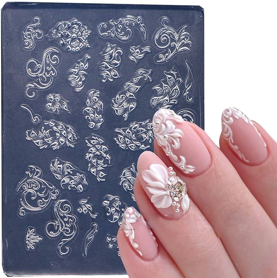 Amazon DIY Silicone Nail Templates Resin Casting Molds For Nail Art Decorations Arts Crafts Sewing