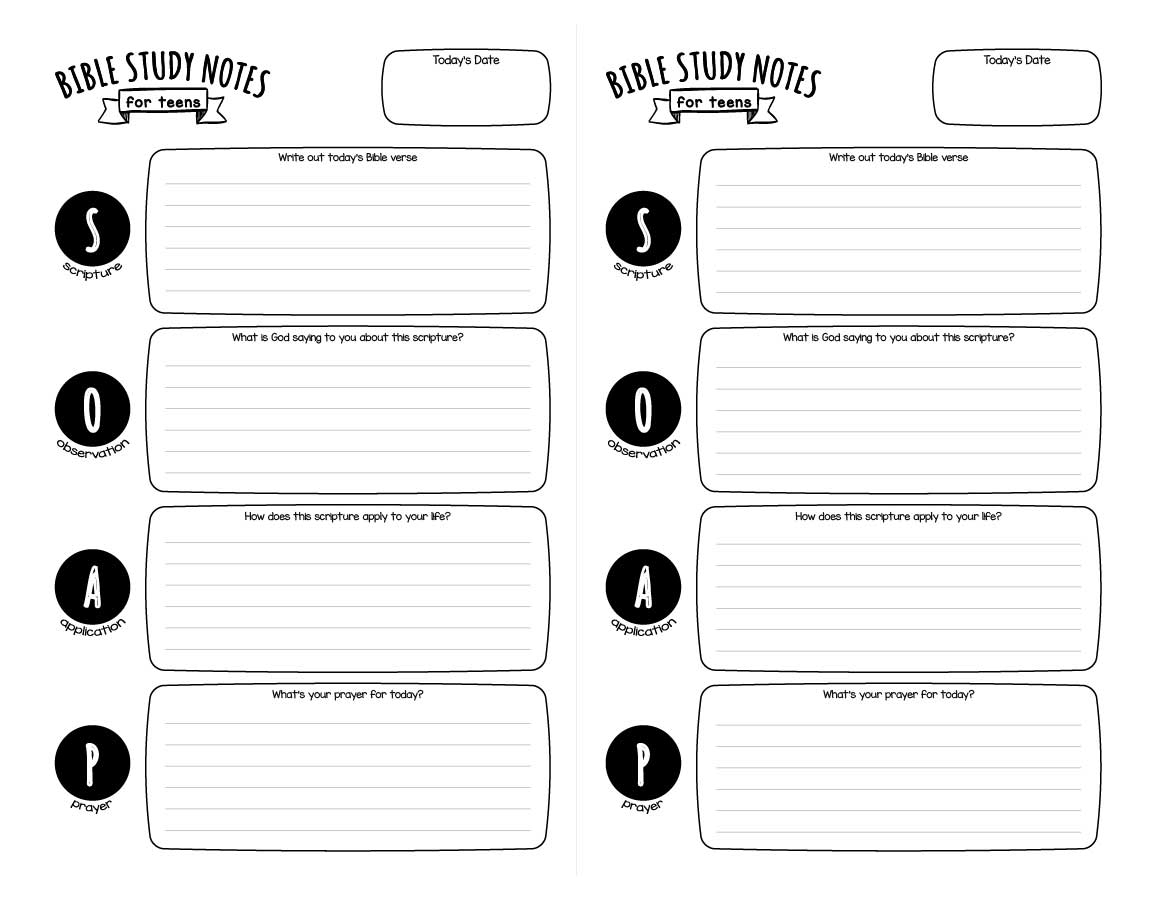 BIBLE LESSONS For TEENS Journal Worksheet Activities Project Sunday School Worksheets Library