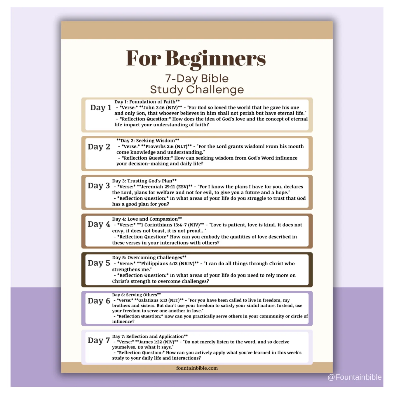 Bible Reading Plans By Theme Digital Printable Fountain Bible