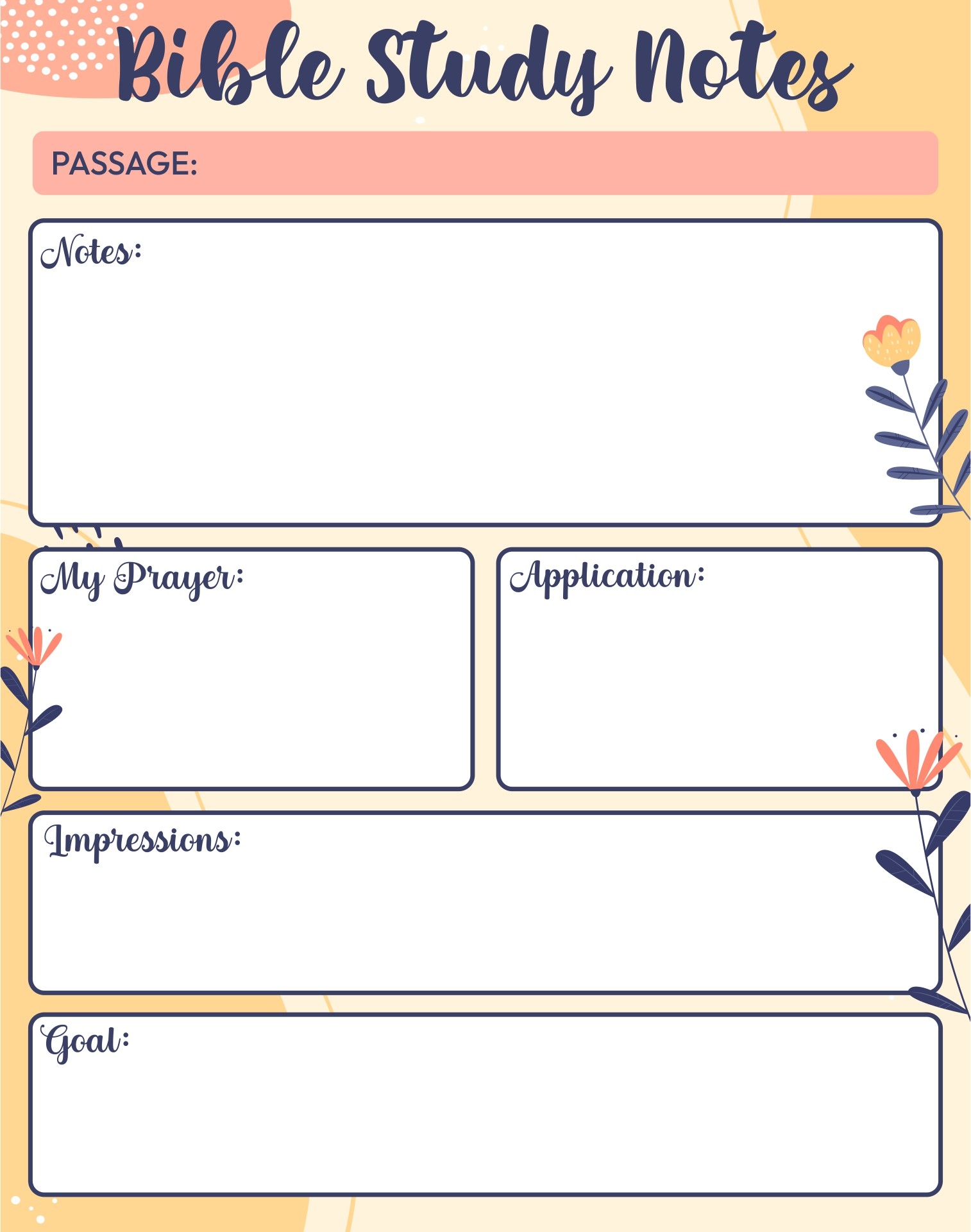 Bible Study Notes Free Printable Journal Entries Bible Study Notes Free Printable Journal Entries