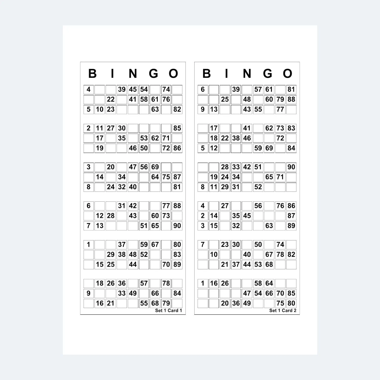 Bingo Card Bundle 10 Sets Of 250 UK Style 1 To 90 Printable Bingo Cards 2 Cards Per Page Instant Digital Download Etsy Bingo Card Bundle 10 Sets Of 250 UK Style 1 To 90 Printable Bingo Cards 2 Cards Per Page Instant Digital Download Etsy