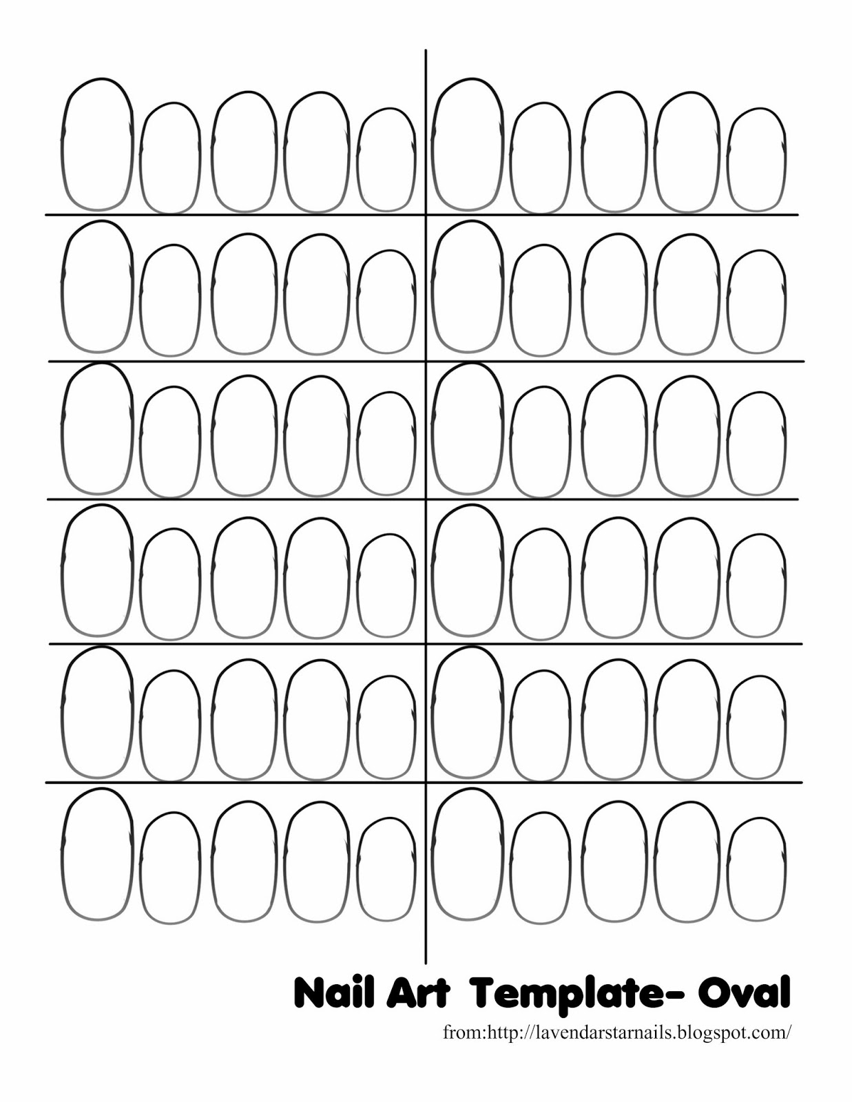 Blank Nails Template Printable Study Planner