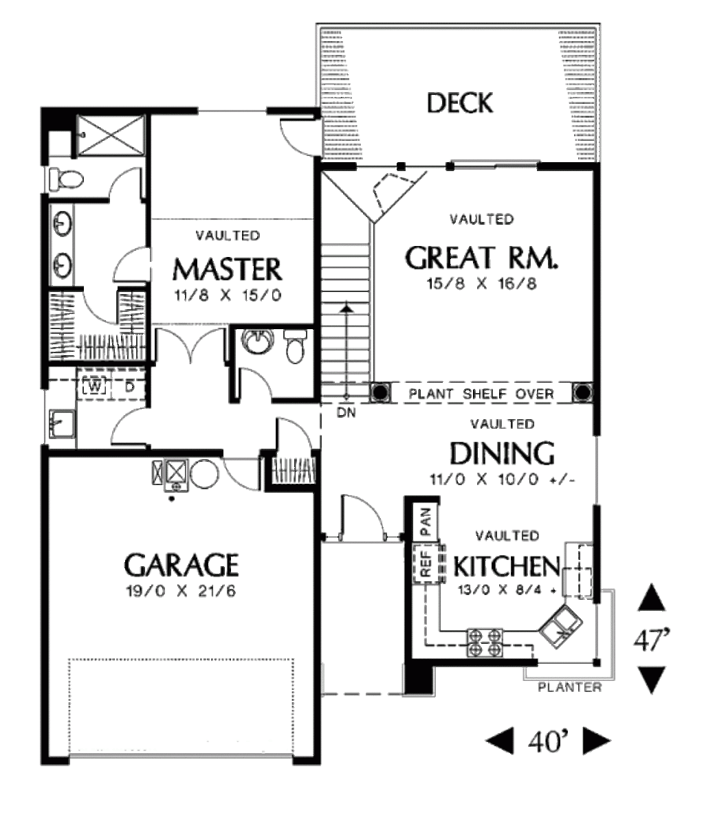 Bungalow Style House Plan 3 Beds 2 5 Baths 1740 Sq Ft Plan 48 272 Eplans