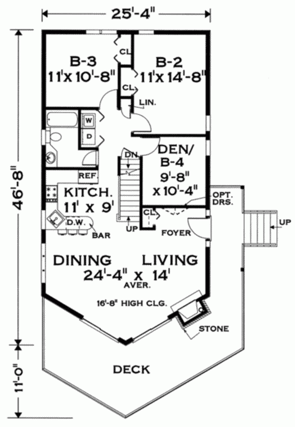 Bungalow Style House Plan 4 Beds 2 Baths 1500 Sq Ft Plan 3 119 Houseplans