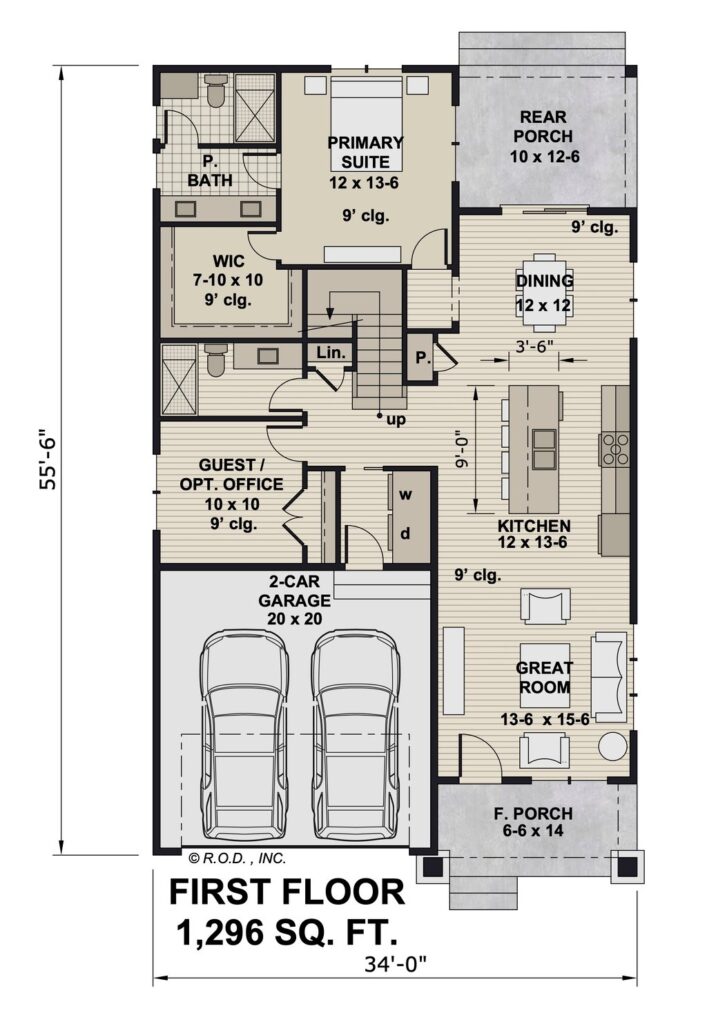 Bungalow Style House Plan 4 Beds 3 Baths 2233 Sq Ft Plan 51 1340 Floorplans