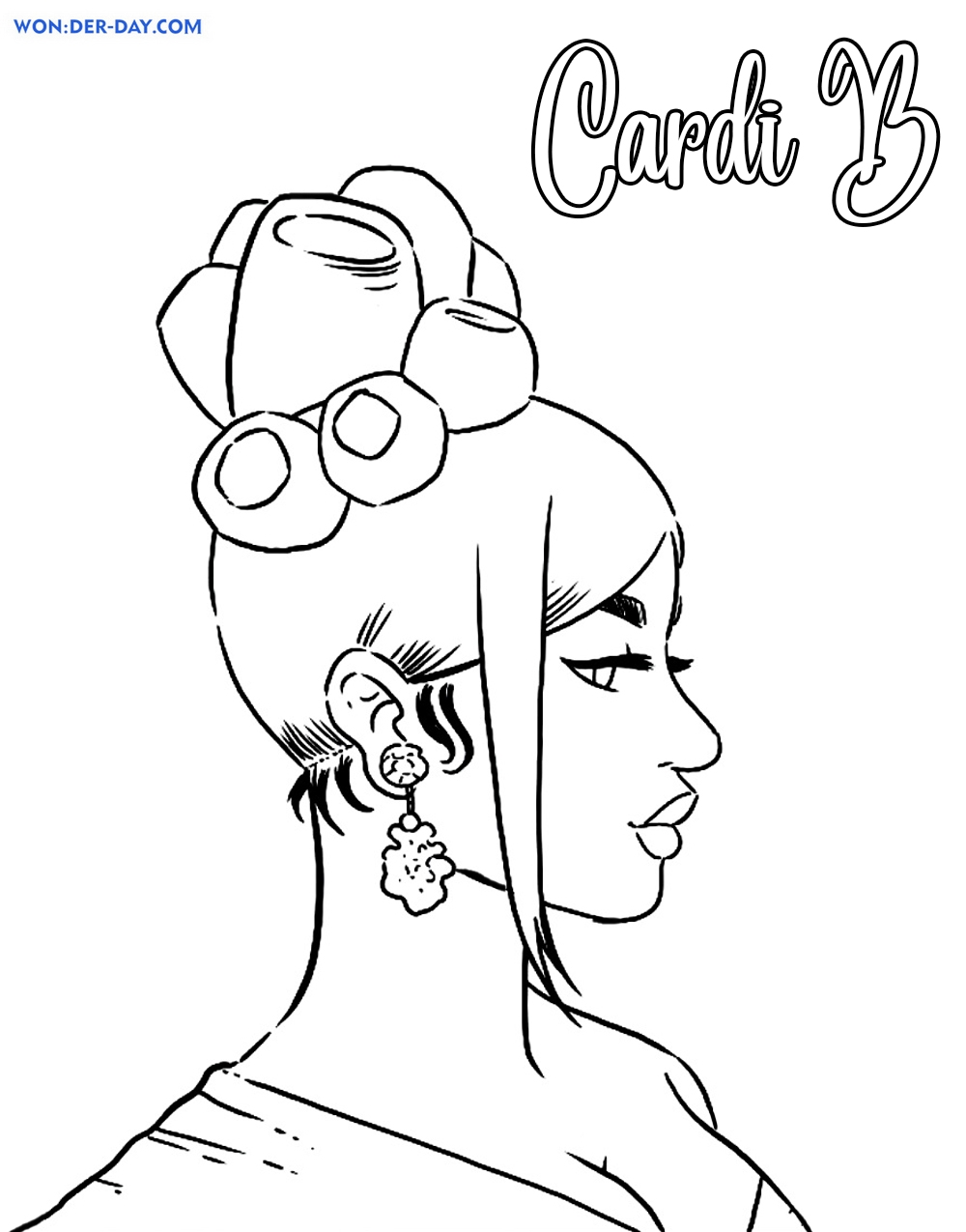 Cardi B Coloring Pages Free Coloring Pages WONDER DAY Coloring Pages For Children And Adults