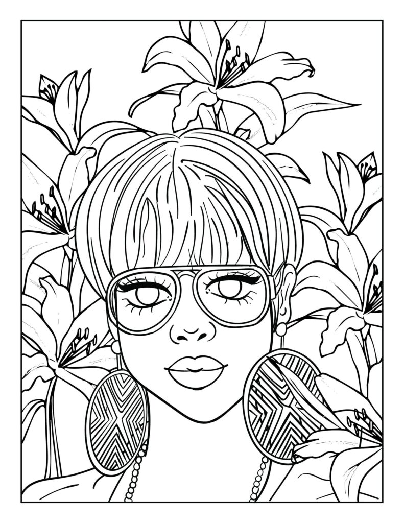Cardi B Coloring Pages Free Printable PDF
