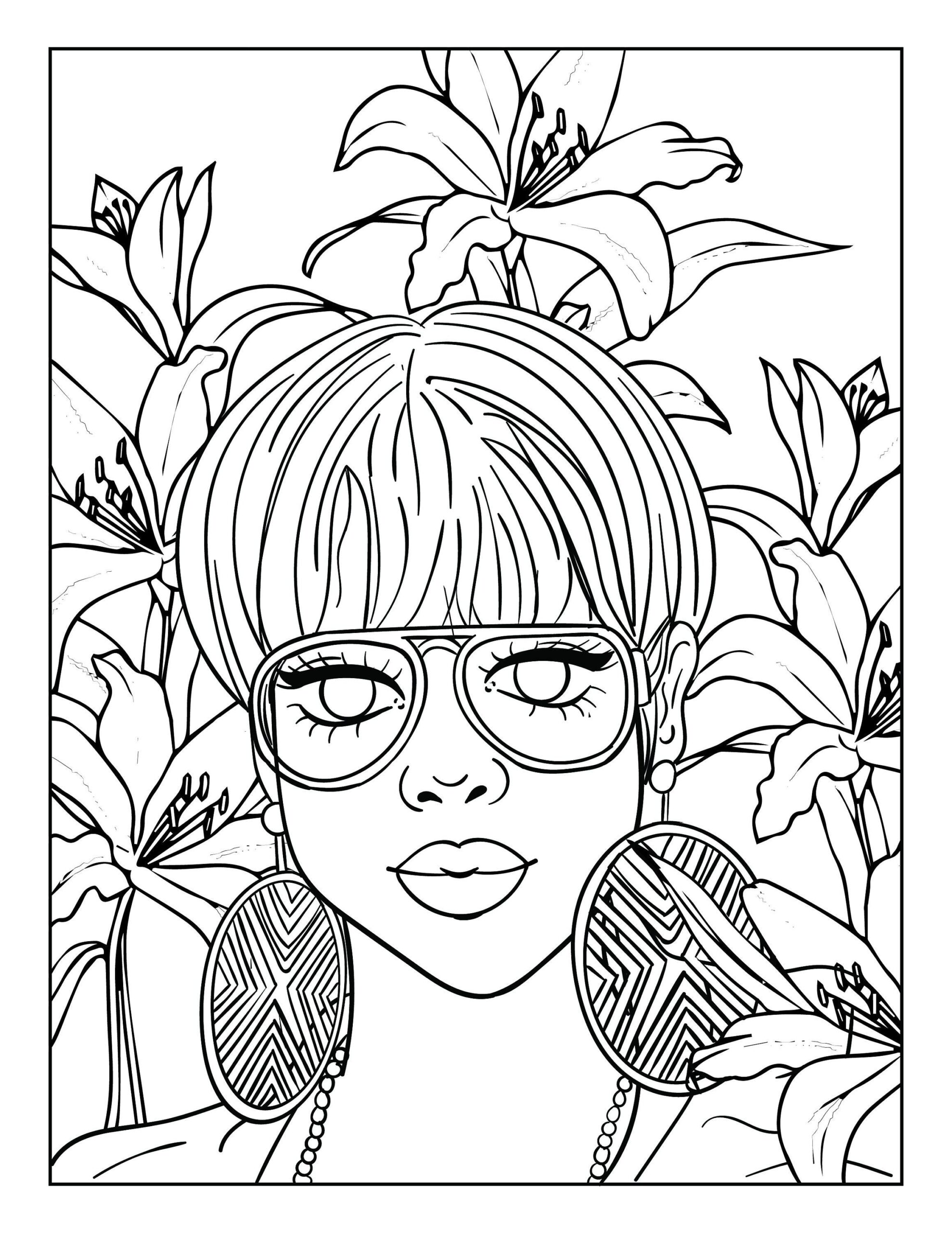 Cardi B Coloring Pages Free Printable PDF 