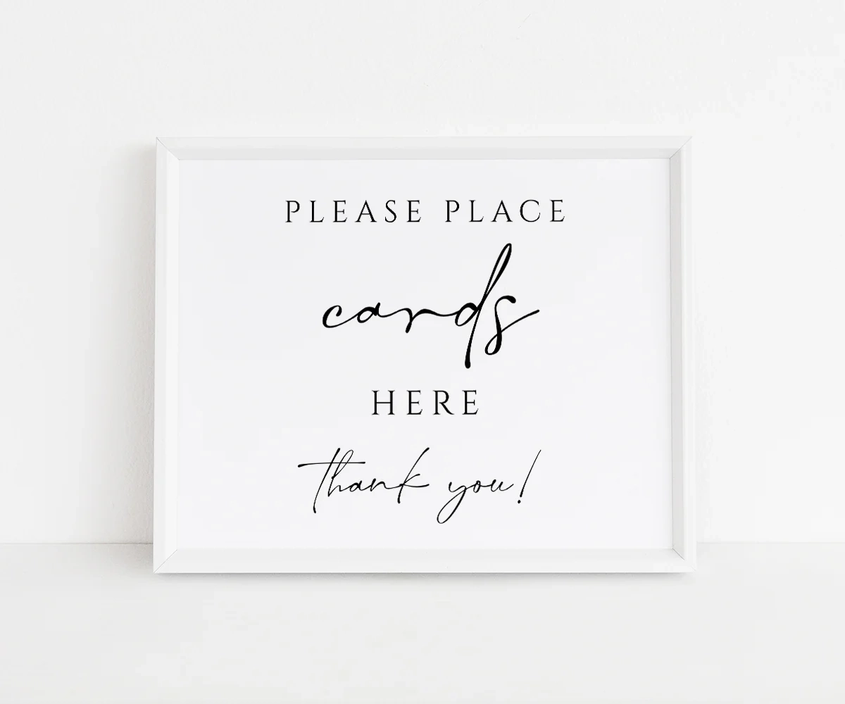 Cards Sign For Wedding Or Shower Wedding Card Box Sign Ready To Prin Artful Life Designs