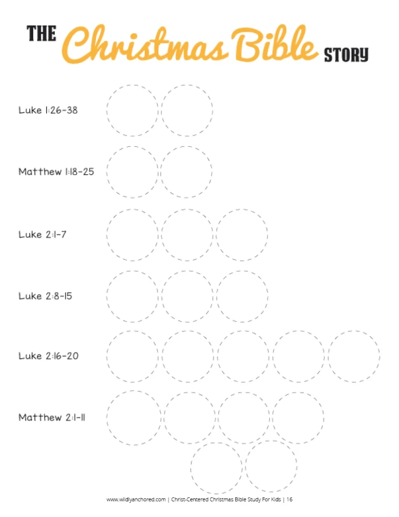 Christ Centered Christmas Bible Study For Kids Printable Wildly Anchored Homeschool Bible Studies For Kids