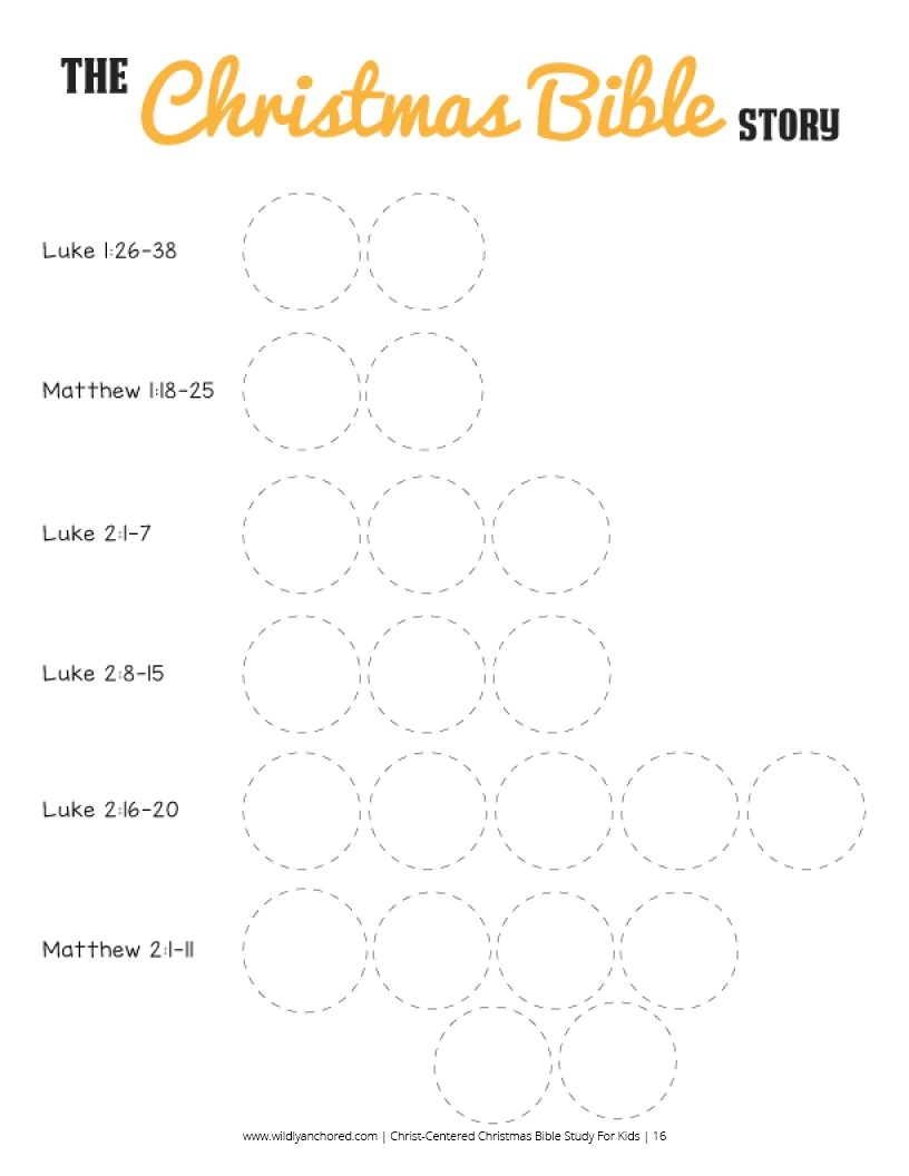 Christ Centered Christmas Bible Study For Kids Printable Wildly Anchored Homeschool Bible Studies For Kids