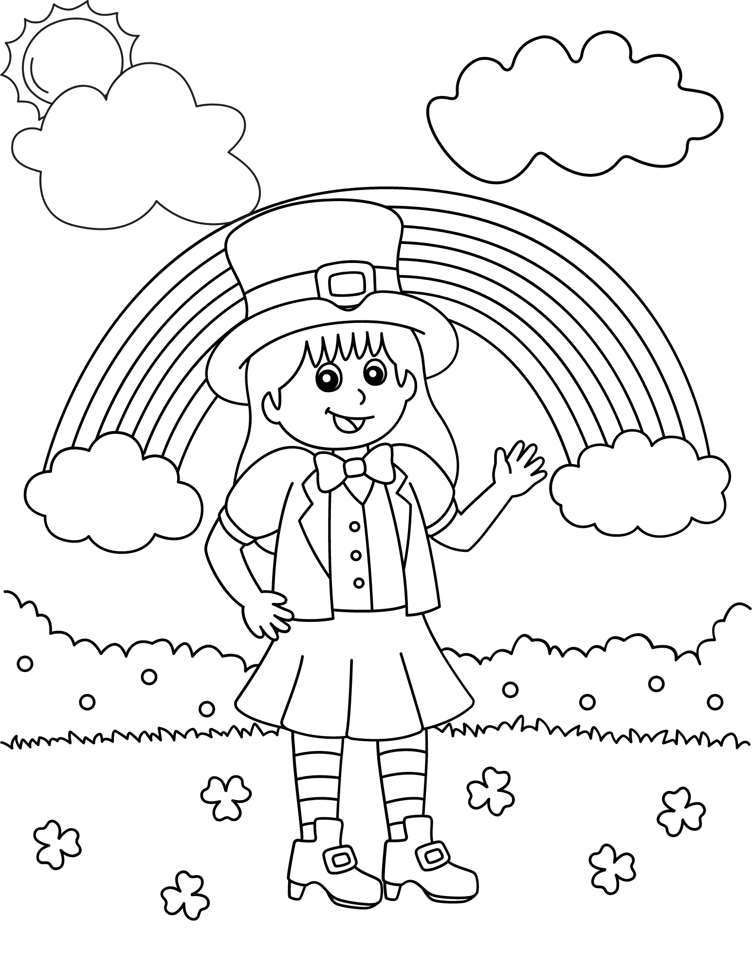 Cute Leprechaun Coloring Pages Easy Crafts For Kids Cute Leprechaun Coloring Pages Easy Crafts For Kids