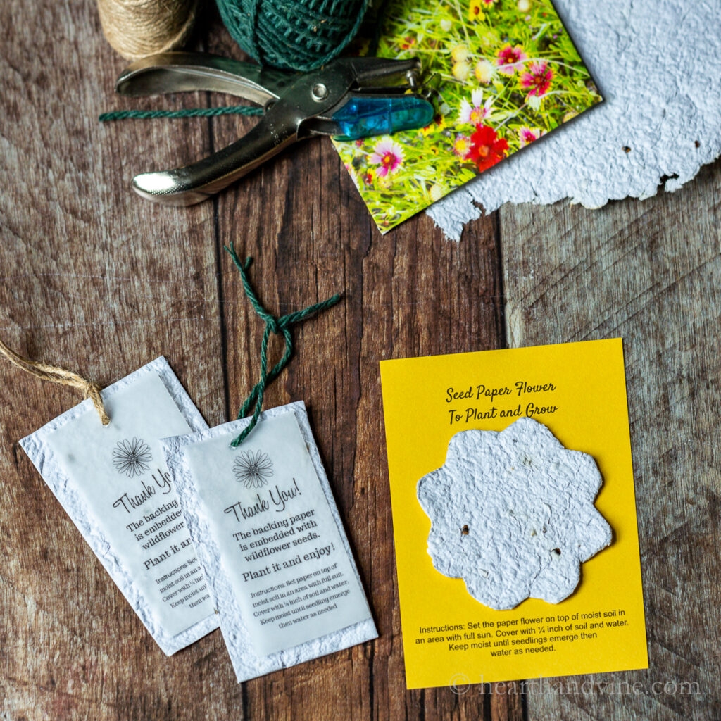 DIY Seed Paper Craft For Cards And Gift Tags Hearth And Vine DIY Seed Paper Craft For Cards And Gift Tags Hearth And Vine